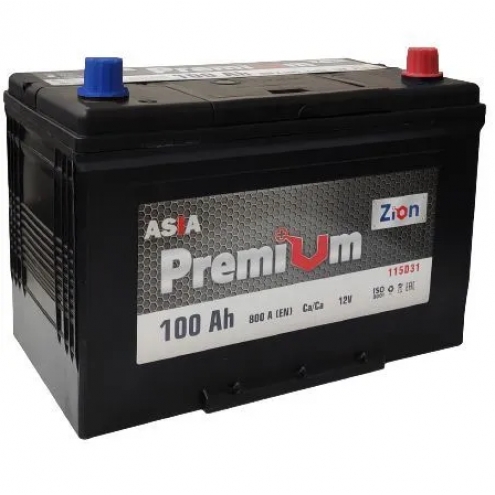 Аккумулятор ZION  PREMIUM JIS  100 0(R+)