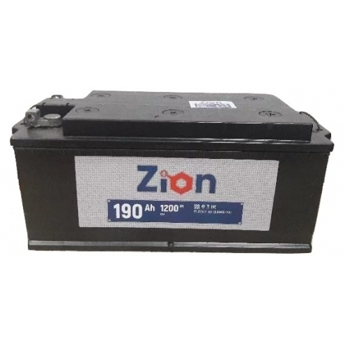 Аккумулятор ZION  6 СТ болт плоская 190 4(-+)