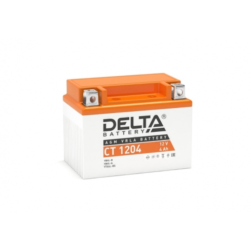 Аккумулятор Delta  CT 1204 4 А 0(R+)