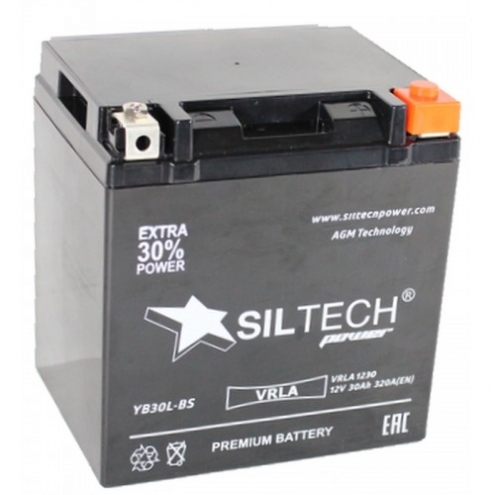 Аккумулятор SILTECH VRLA 1230 YB30L-BS 12V30 0(R+)