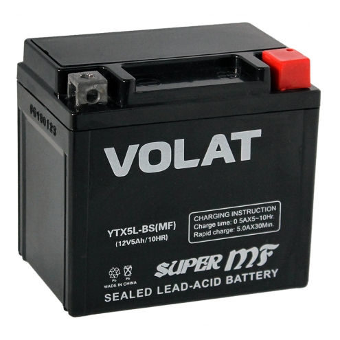 Аккумулятор VOLAT  YTX5L-BS (MF) 5 0(R+)