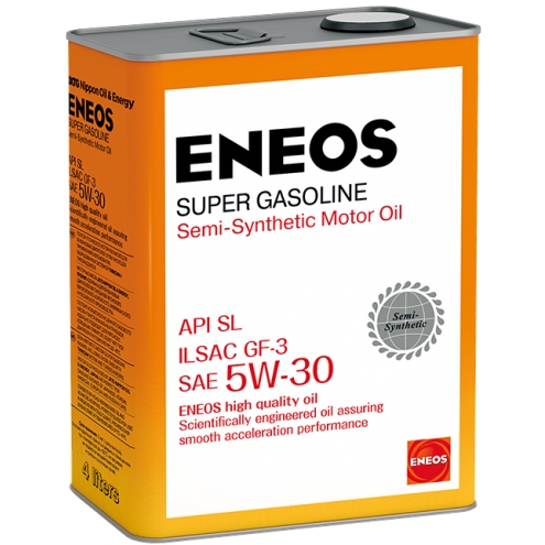 Масло моторное полусинтетическое ENEOS SUPER GASOLINE SL п/с 5W-30 4
