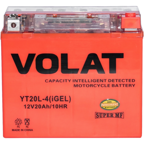 Аккумулятор VOLAT iGEL YT20L-4 20 0(R+)