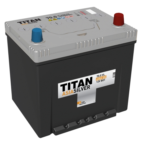 Аккумулятор TITAN  Asia Silver 70 0(R+)