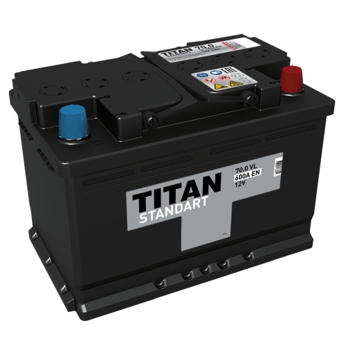 Аккумулятор TITAN  Standart 70 0(R+)